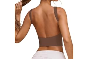 GOFULY Backless Shirts for Woman Solid Summer Open Back Top Crop Tank Tops Sleeveless Cute Crop Tops Party Club Going Out Top