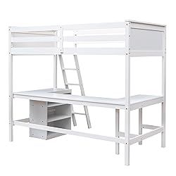 Harper & Bright Designs Twin Size Loft Bed with