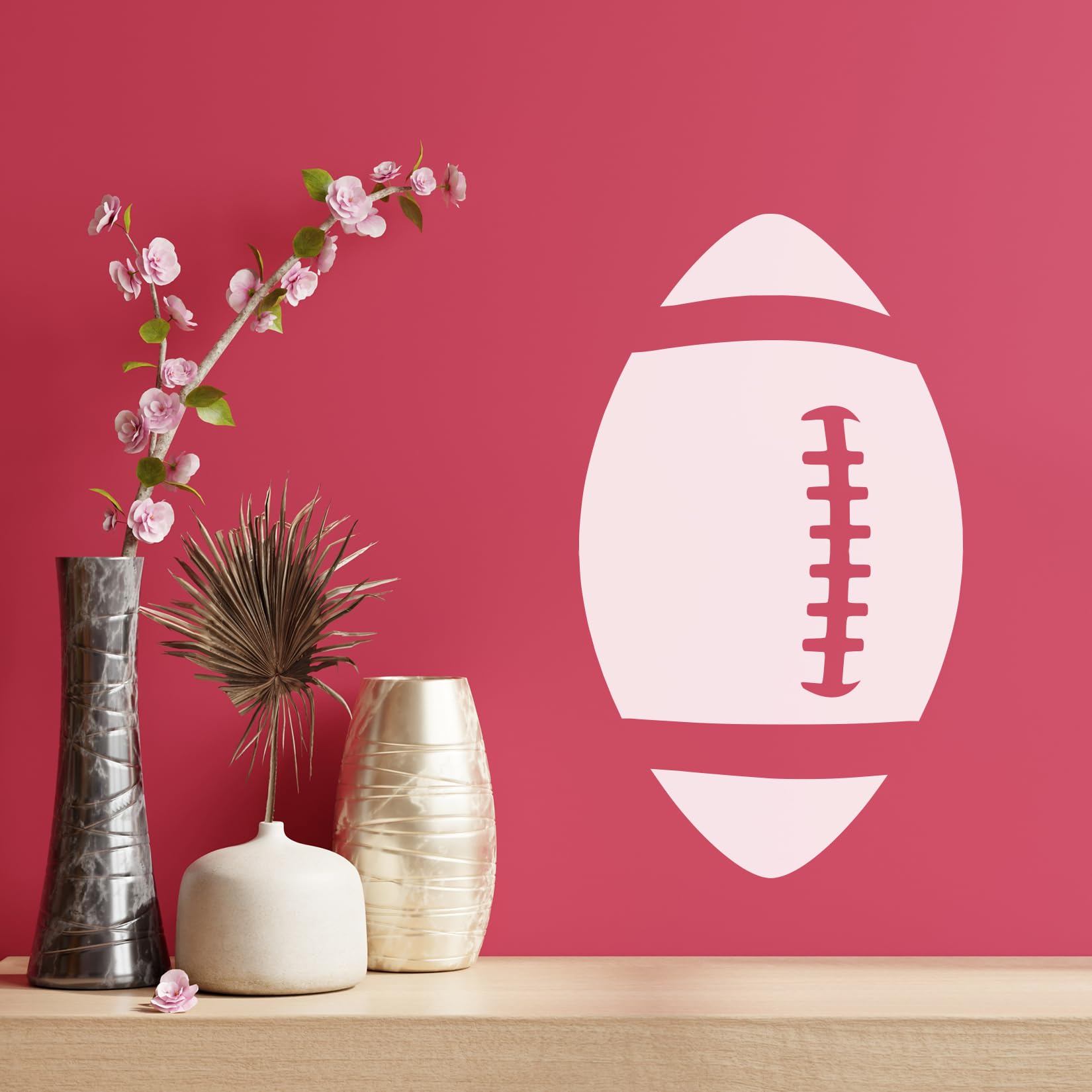Pkqon Sport Stencils for Painting Soccer Ball Football Basketball Baseball Reusable Template Stencil on Wood Crafts Art Projects Walls (Ball) white