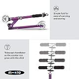 Micro Sprite Classic LED Scooter Ocean Purple—Adjustable Handlebar Foldable view 5