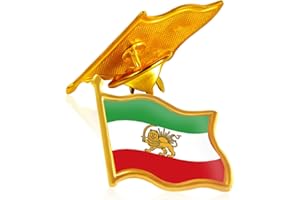 12/50/100/Pcs Iran Persia Flag Lapel pins Bulk Metal Persian Iranian Lion Sun and Crown pin Souvenir Series Gifts