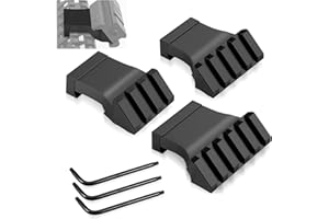 BONTOK Picatinny Offset Rail Mounts, 45 Degree Picatinny Offset Aluminum Rail Low Profile Mount for lashlight Laser Sights Optics