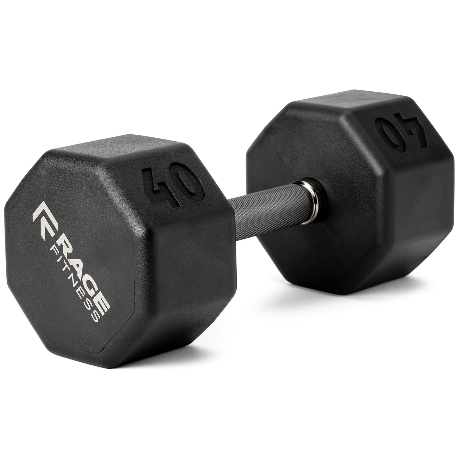 Rubber Coated Dumbbell - No Roll Design Easy-Grip Steel Knurled Handle, Weights Dumbbells Set for Strength Training - Ideal Weights Set for Home Gym - 10-60 LBS SOLD INDIVIDUALLY Image
