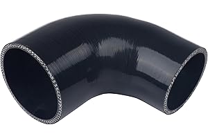Ucreative 90 Degree Elbow 2.5" to 3.0" (63mm to 76mm) 4-Ply High Performance Coupler Silicone Hose