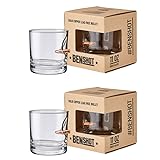 BenShot Rocks Glass with Real .308 Bullet - 11oz