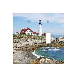 Pznen Light Switch Cover, Lighthouse Coastal Style