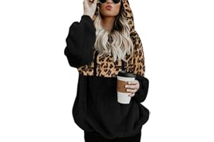 ROMANSTII Women Casual Double Fuzzy Sweatshirt Faux Fleece Zip Pullover Hoodies Coat Outwear S-XXL