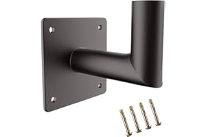 G GJIA 90 Degree Wall Mount Bracket Accessories, Tenon Adapter for 2 3/8 inch Slip Fit Lights, L Shape Wall Mounted Adapter for Outdoor LED Parking Lot Lights Street Lights (1 Pack)