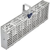 Whirlpool W11158802 Silverware Basket | Dishwasher silverware basket with carrying handle and flip-top sections