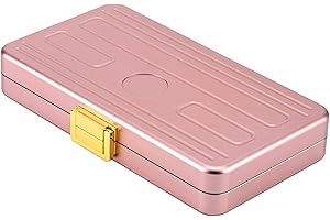 EYIDADAE Elegant Cigar Box with Spanish Cedar Tray for Men and Women - Portable Cigar Case Travel Bag (Gold)