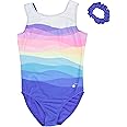 Destira Gymnastics Leotards for Girls, Super Soft Leotards with Matching Scrunchie, Gymnastics, Dance, Cheer, Yoga, and More