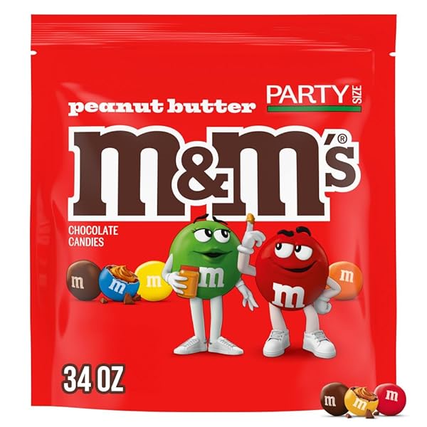 M&M’S PEANUT BUTTER CHOCOLATE CANDY, FOOTBALL PARTY CANDY...