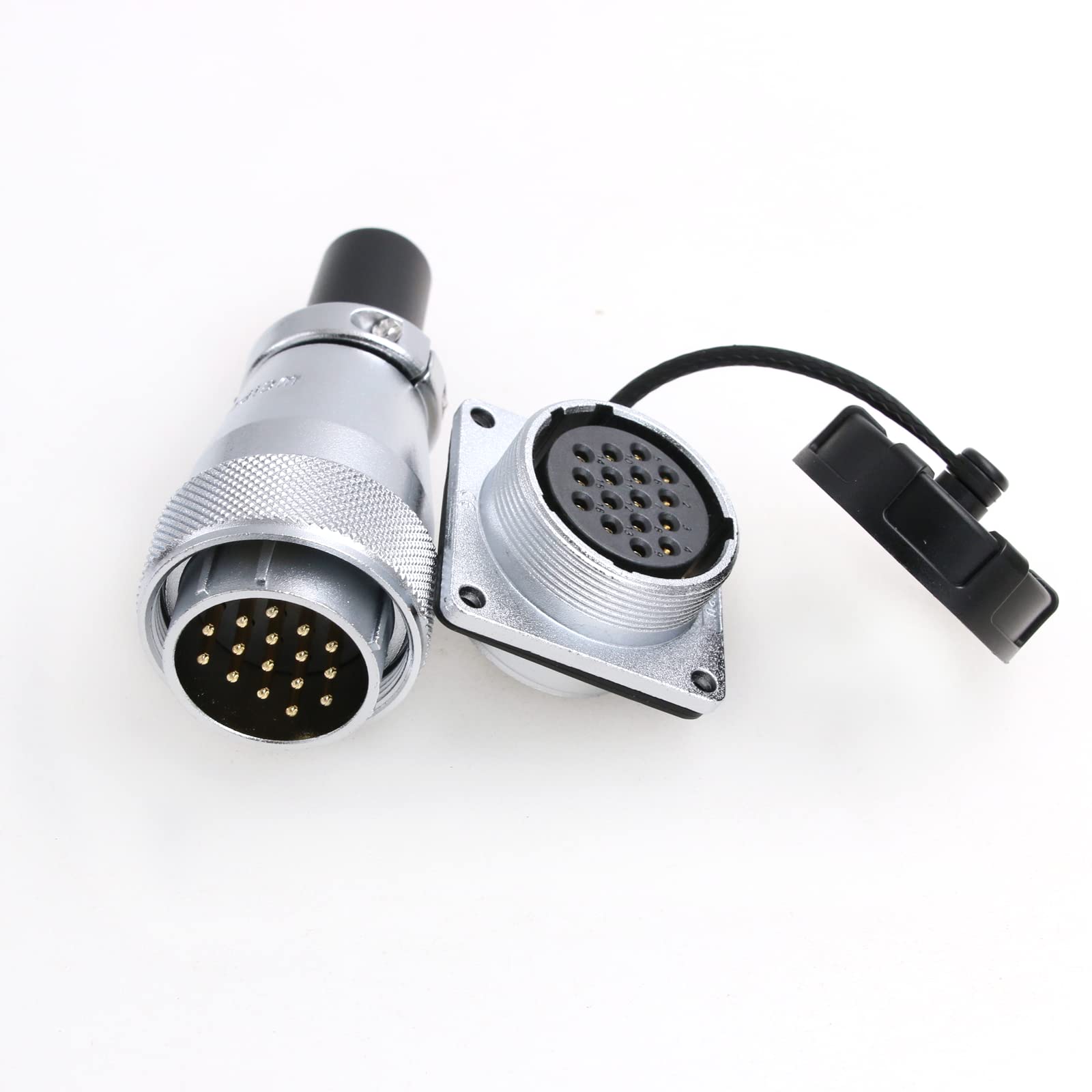 SZRMCC WS28 16pin Aviation Connector 10A Waterproof Cable Connector Male Plug Female Socket Panel Metal Heavy Industrial Connector