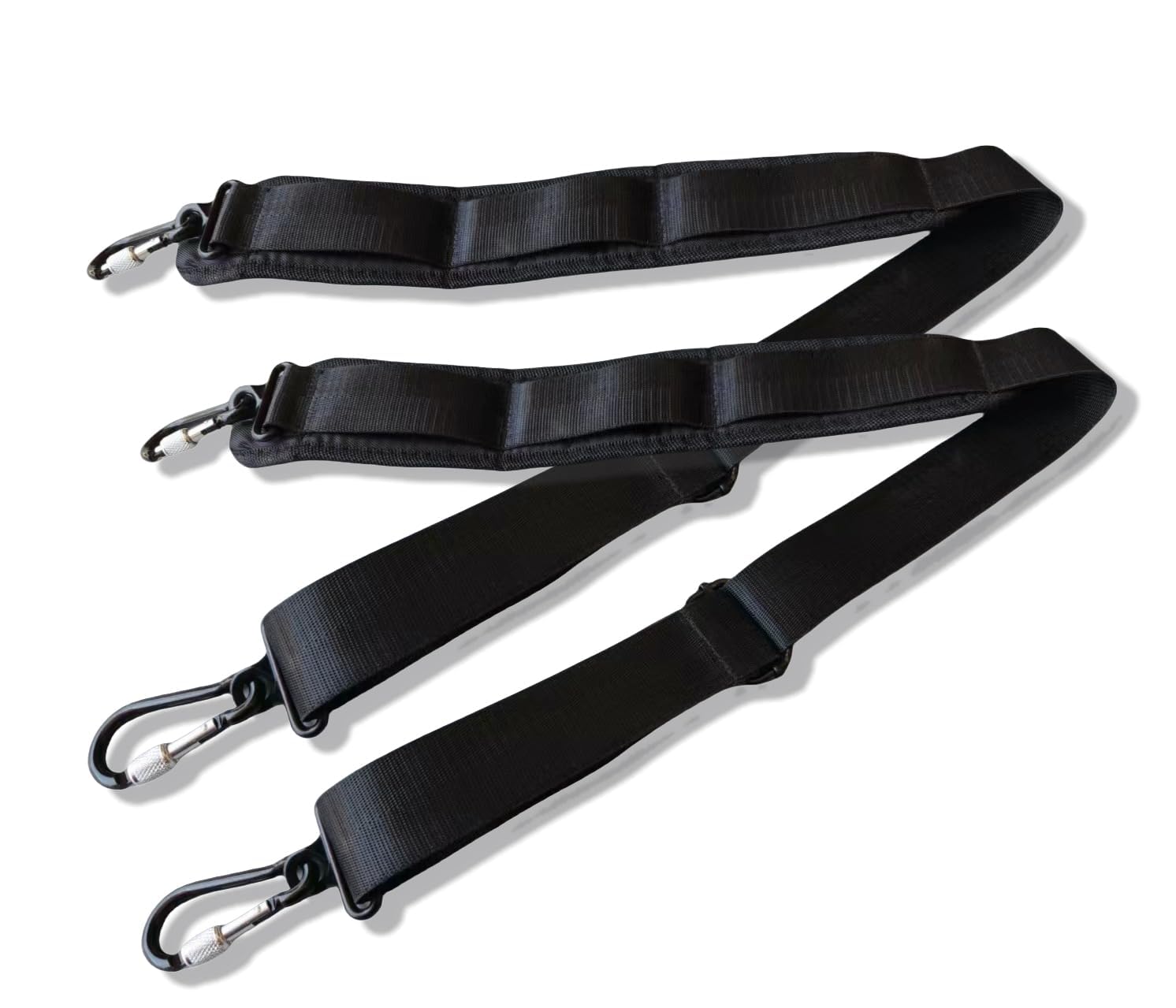 yinfente 1set (2pcs) Replacement Shoulder Strap Padded Universal Adjustable Bag Strap with Metal Swivel Hooks and Non-Slip Pad for Laptop Violin Cello Guitar Case Diaper Camera Travel Bag (97cm)