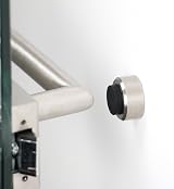 Stoppwerk Stainless Steel Door Stop Wall Mounted Ø3.2cm H2cm with Rubber Buffer view 8