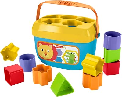 Fisher-Price Baby's First Blocks Stacking Toy 10 Shapes Sorting Ages 6+ Months
