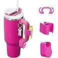 Tumbler Handle Clip with Charm Holder, Key Clip Holder, Chapstick Holder, Ring & Jewelry Holder for Stanley Tumbler, 3 Pcs Set Stanley Cup Accessories, Stanley Tumbler Handle Clip Attachment