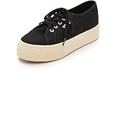 Superga womens 2790 Acotw Platform Fashion Sneaker, Black, 8 US
