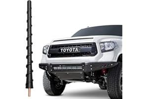 VOFONO 9 Spiral Inch Antenna Fits for 1995-2023 Toyota Tundra Tacoma FJ Cruiser, Toyota Accessories Car Wash Proof Flexible Rubber Copper Tundra Tacoma Antenna Designed for Optimized FM/AM Reception