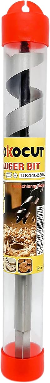 YOKOCUT Auger Drill Bit 25mm x 230mm Hex Shank Wood Plastic Drywall view 3