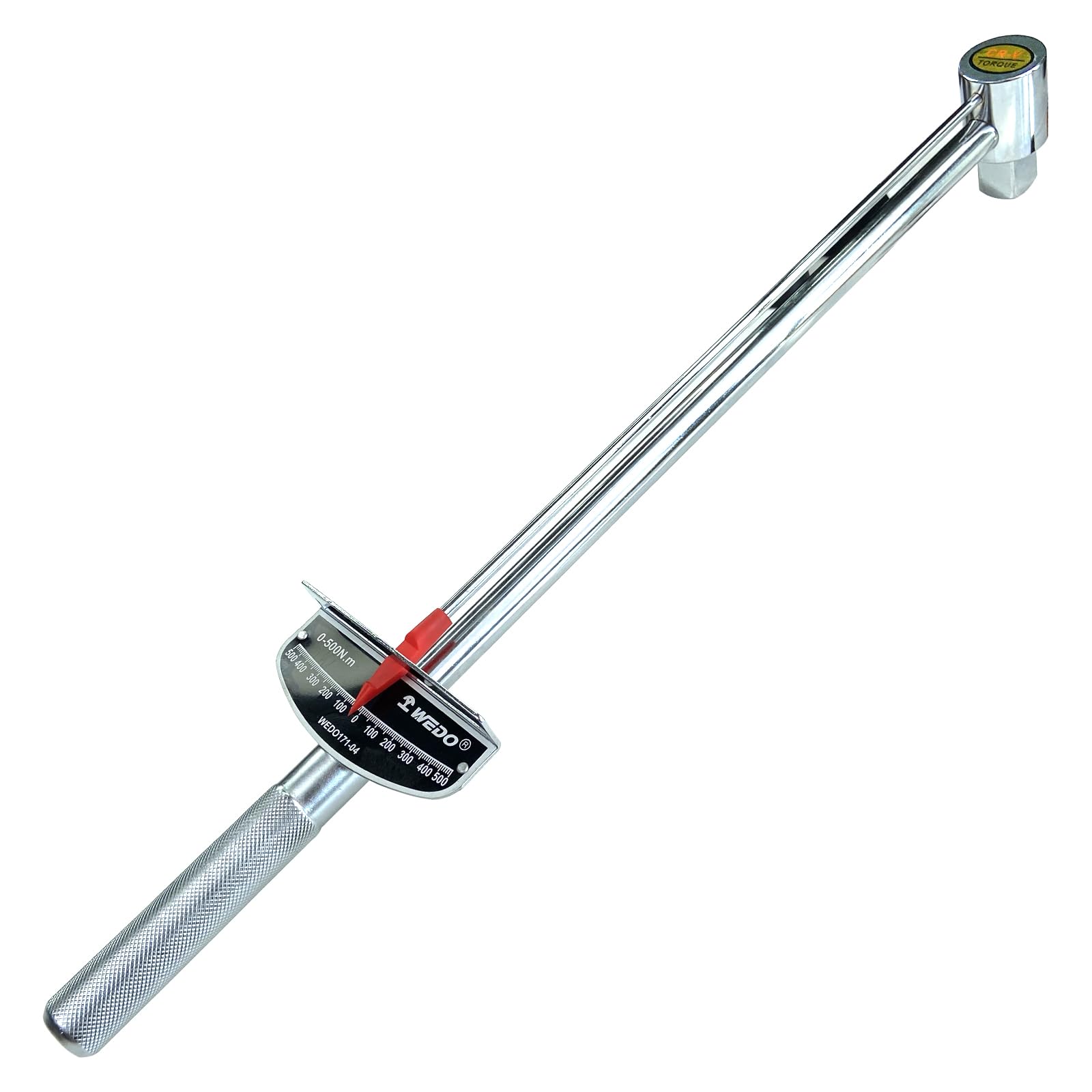 WEDO 3/4" Drive Needle Torque Wrench, 0 to 500 Newton/Meter Torque Wrench, Length 540mm, High Visibility Markings for Easy Readings