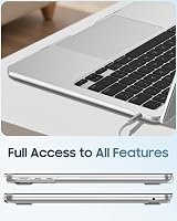 FINTIE Clear Case for MacBook Air 13.6 M5/M4/M3/M2 A3449 A3240 A3113 A2681 view 4