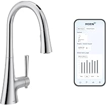 Amazon.com: Moen 9126EVC Kurv Smart Touchless Pull Down Sprayer ...