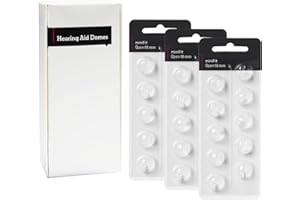 KH HAIKE Hearing Aid Domes for Oticon Replacements, Oticon Minifit Open Vent Bass Domes (10 mm/3 Packs）, Universal Domes for Oticon Hearing Aid Supplies.