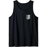 Attack on Titan Season 3 Scout Regiment Emblem Front Back Tank Top
