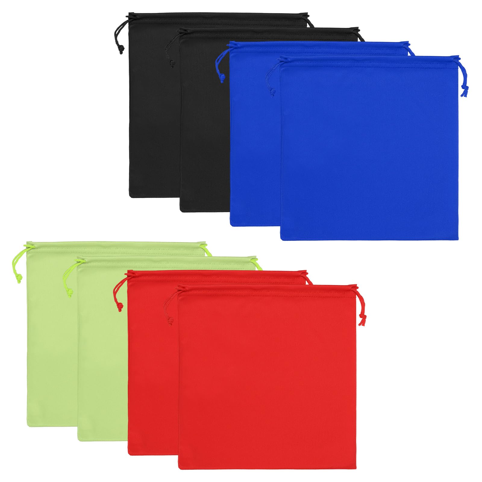 PATIKIL Ski Goggle Bag, 8 Pcs Soft Microfiber Snow Goggles Protective Storage Sleeve Drawstring Pouch for Camera Lenses, Sunglasses, Eyeglasses, 15cmx15cm, 4 Colors