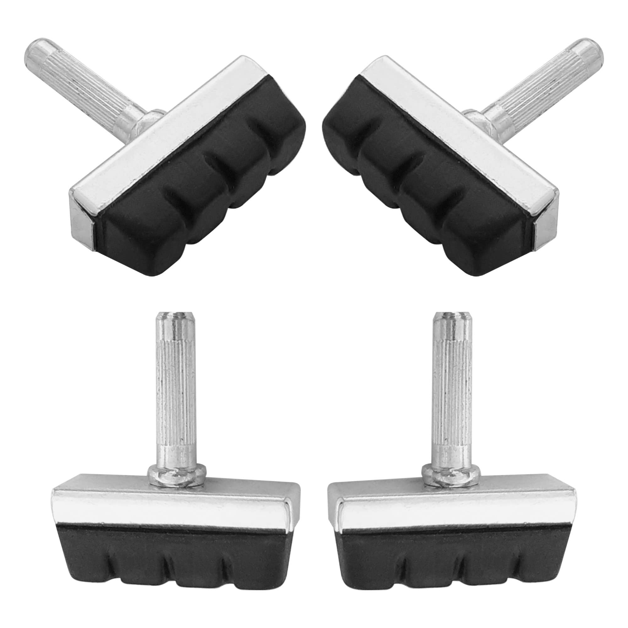 Cyclingcolors 4x Bicycle Brake Pads 40 mm Rubber with Cantilever Stem Central Cycle Old Vintage