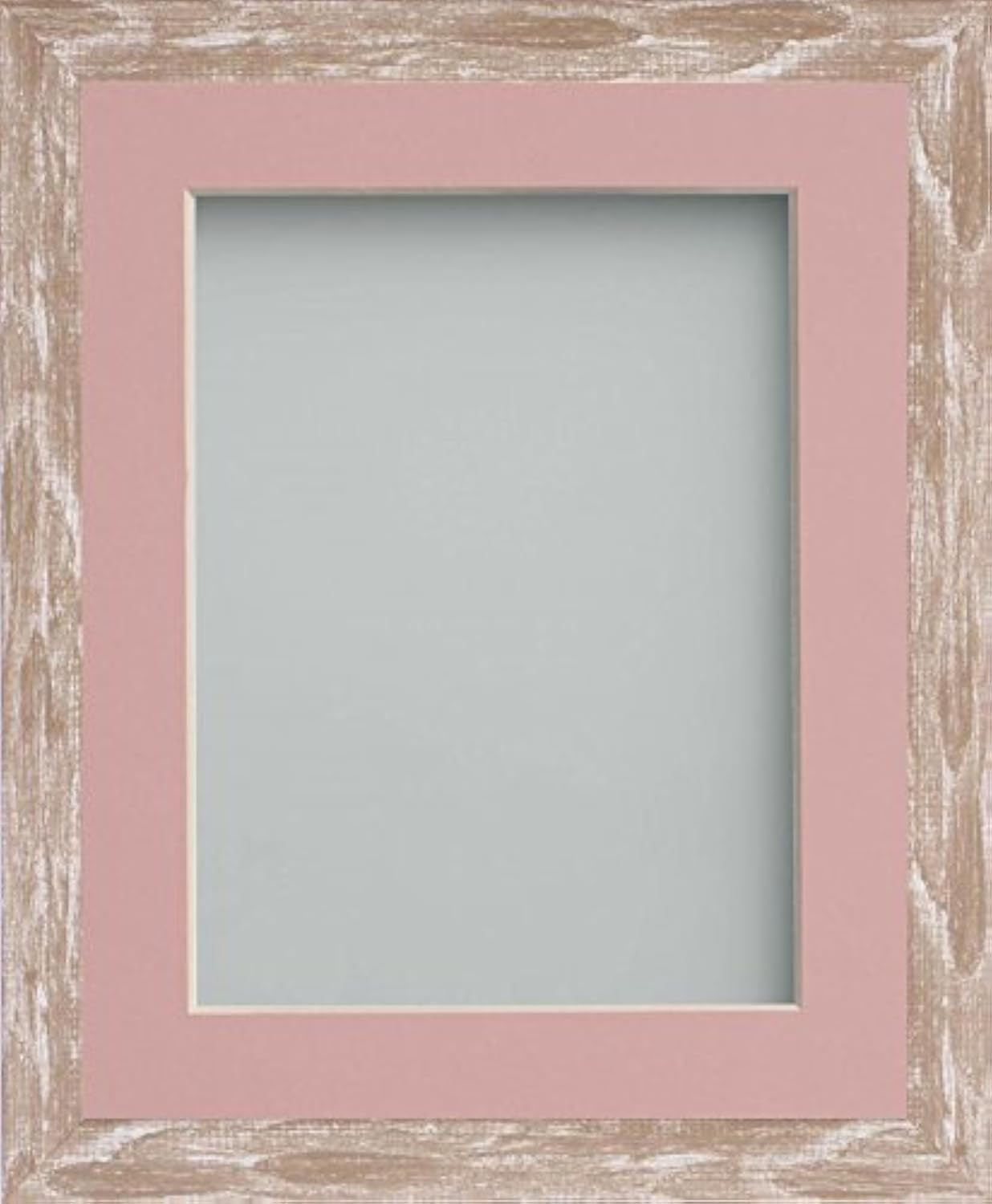 Frame Company Camber Range 9X7-Inch Brown Picture Photo Frame with Pink Mount For Image Size 8X6-Inch