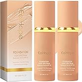 2Pcs Foundation Makeup 4 in 1, Make up Foundation Light Spectrum, Hydrating Color Changing Liquid Foundation Concealer SPF 50+ (30ML)