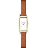 Skagen Hagen Rectangular Case Women's Watch with Stainless Steel Bracelet, Mesh or Leather Band