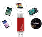 POHOVE 64GB USB C Memory Stick Type C OTG Flash Drive 2-in-1 Pendrive Red view 6
