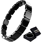 Hematite Bracelet for Men, Natural Grounding Stone Stretch Bead Bracelets for Men, Mens Bracelet for Confidence, Pulseras para Hombres