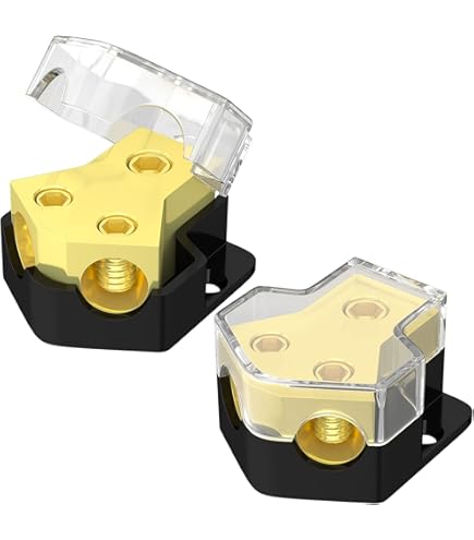 4 Gauge IN / 8 Gauge OUT - Combination Distribution Block