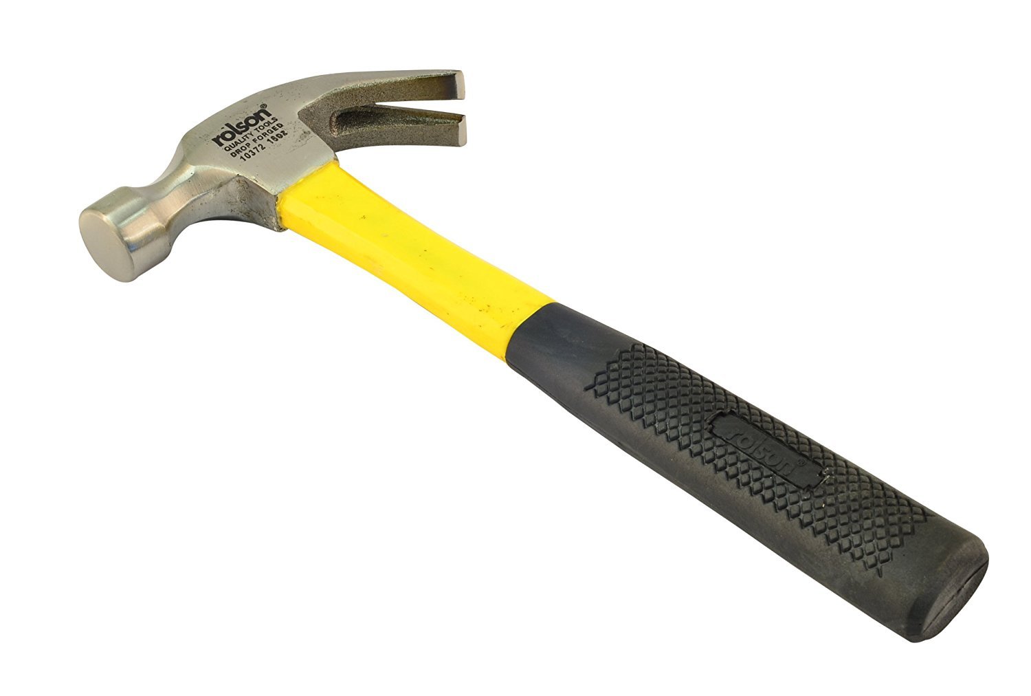 Rolson 10372 16 oz Claw Hammer Fibreglass Shaft