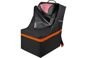 BIGCOON Car Seat Bags for Air Travel, Heavy Duty Carseat Travel Bag for Airplane, Gate Check Bag for Car Seats, Waterproof Large Backpack, Carseat Travel Cover - Baby/Toddler Travel Essentials for Flying