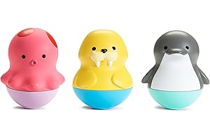 Munchkin® Bath Bobbers Mold Free Baby and Toddler Bath Toy, 6+ Months, Dolphin/Walrus/Octopus