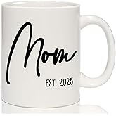 Breezy Valley Mom Est 2025 Mug for Expecting Mothers – New Mom Gifts for Women, First Mothers Day Gifts for Mommy to Be, Baby Shower, Pregnancy Announcement Coffee Mug