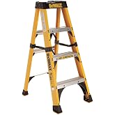 DeWalt 4-Foot Fiberglass Step Ladder, 375-Pound Load Capacity, Type IAA, DXL3410-04