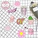 DYNOSON 100 Pcs VSCO Stickers Water Bottles Pink Cute Theme Waterproof Aesthetic Trendy Vsco Vinyl Stickers Decals for Laptops, Computers, Hydro Flasks - Suitable for Teens Kids Girls and Boys