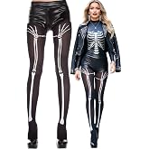 ToBeInStyle Women&rsquo;s Scary Skeleton Leg Bones Halloween Hosiery Tights &amp; Thigh High Stockings