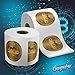 Gagster Bitcoin Toilet Paper Roll Funny BTC Cryptocurrency Novelty TP Prank Gag Gift Idea for Traders & Haters | 3 Ply Crypto Bathroom Tissue 250 Sheets Per Roll | Colorful Present Box