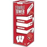 MasterPieces Game Day - NCAA Wisconsin Badgers - Officially Licensed Tumble Tower, Real Wood Blocks