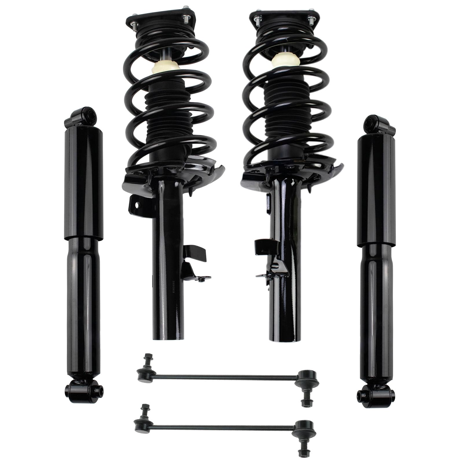Photo 1 of TRQ Front and Rear Suspension Kit Complete Strut & Coil Spring Assembly Shock Absorber Sway Bar Stabilizer Link Compatible with 2015-2018 Ford Transit Connect