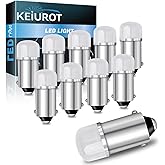 Keiurot 755 Bulb Ge44 47 756 1893 1895 1847 BA9S DC AC 6.3V 6V for Pinball Led Bulbs Pinball Machine Light White Pack of 10