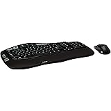 Logitech MK550 Wireless Wave Keyboard and Mouse Combo — Includes Keyboard and Mouse, Long Battery Life, Ergonomic Wave Design