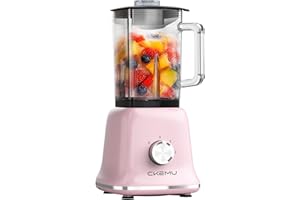 Professional Blender For Smoothies, Countertop Blender with 6 Cup Glass Jar, 3 Functions Including Puree, Crush Ice, 750 Watt